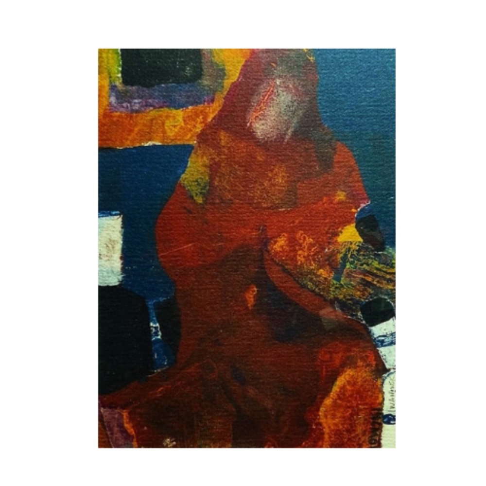 “The Weaver” Matted and Framed Original Painting